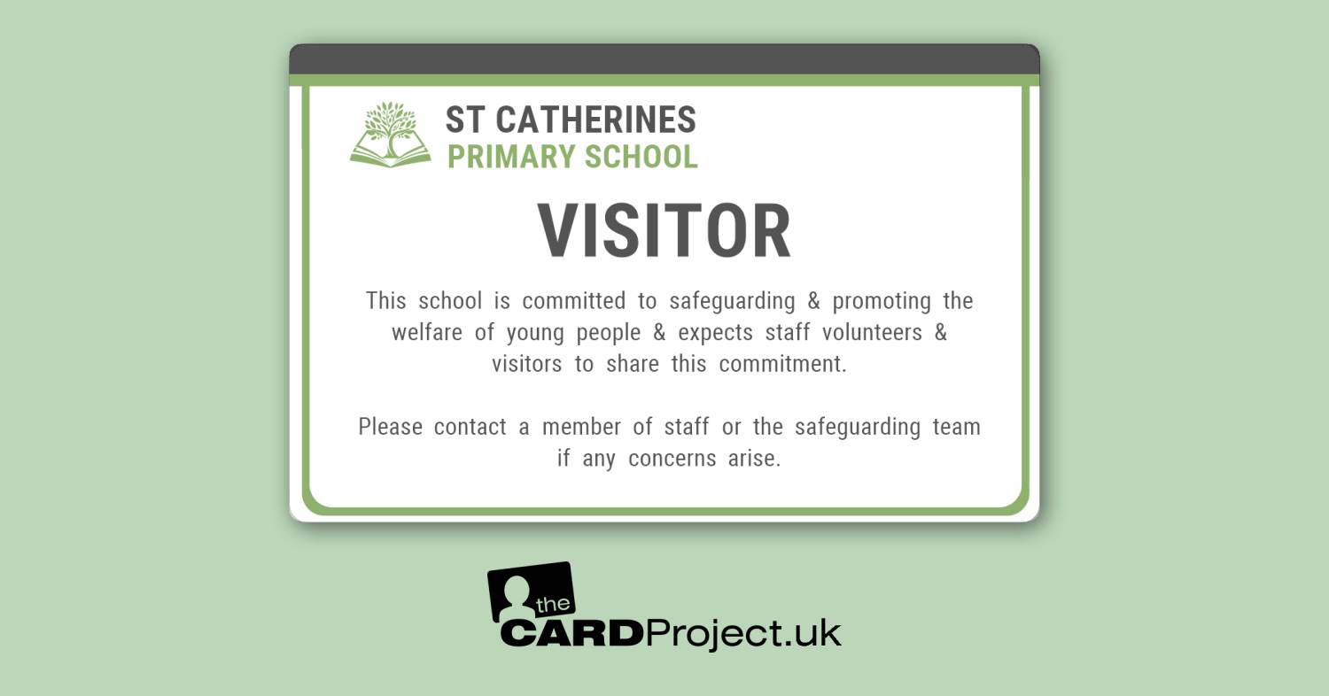 Primary School Visitor Card Sage Harmony